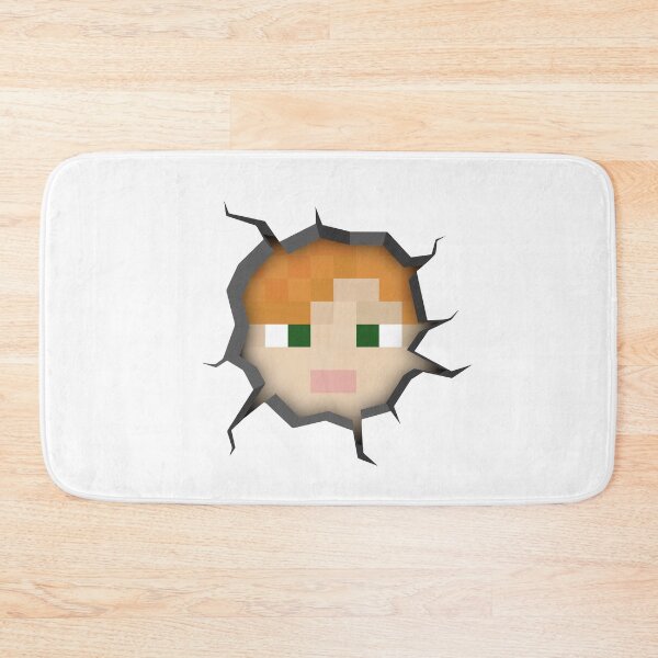 Item preview, Alex Minecraft Head Pixel Art Cracked Wall designed and sold by Kubala Designs.