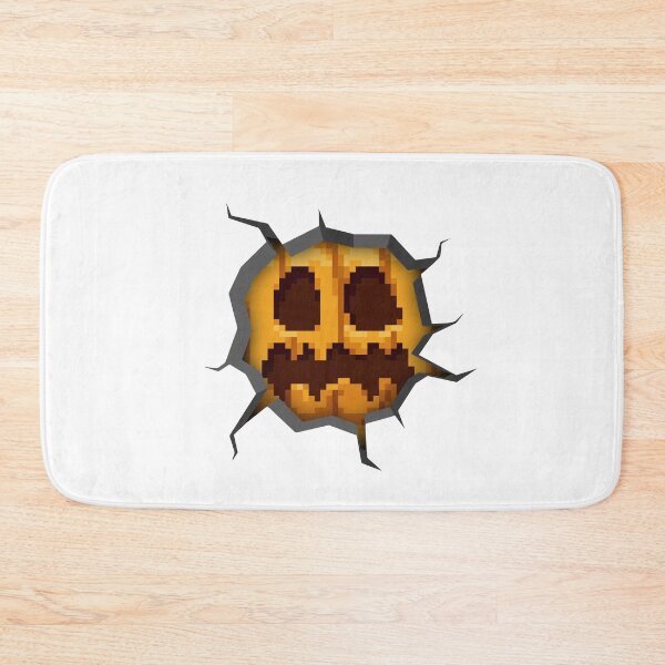 Item preview, Pumpkin Minecraft Block Pixel Art Cracked Wall designed and sold by Kubala Designs.
