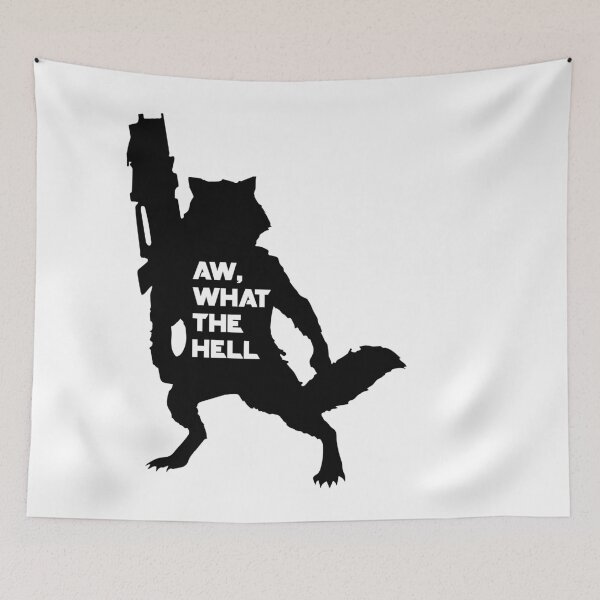Item preview, Rocket Raccoon - Aw What the Hell designed and sold by KindaSusBro.