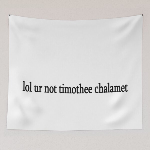 Item preview, lol ur not timothee chalamet designed and sold by Sasya.