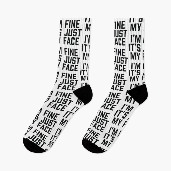 Item preview, I'm Fine It's Just My Face designed and sold by the-craft-shop.