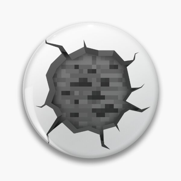 Item preview, Coal Minecraft Block Pixel Art Cracked Wall designed and sold by Kubala Designs.