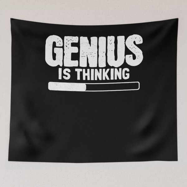 Item preview, Genius Is Thinking Funny Smart Clever Nerd designed and sold by PrintCrafting.