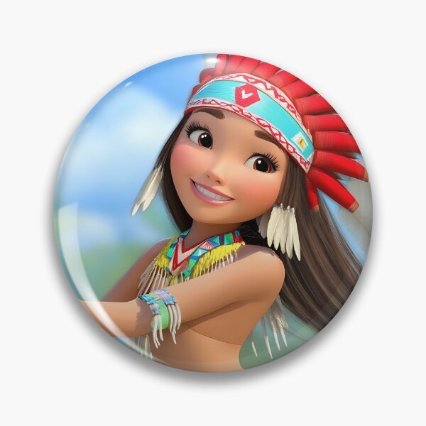 Item preview, Animated girl in headdress enjoying a sunny garden day. designed and sold by Artessie.