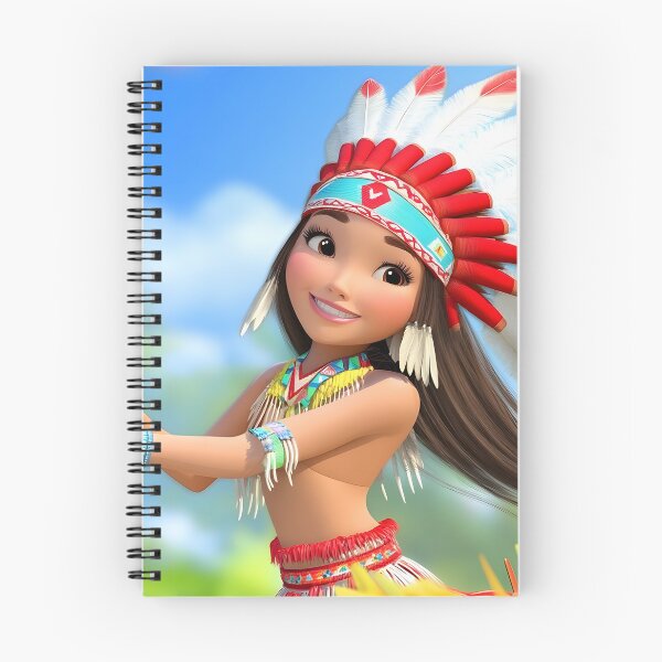 Item preview, Animated girl in headdress enjoying a sunny garden day. designed and sold by Artessie.