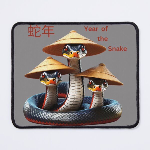 Item preview, Year of the Snake: A Celebration: A captivating image showcasing the beauty and grace of a corn snake, celebrating the Chinese New Year of the Snake. designed and sold by Grang Art Artistic Designs.