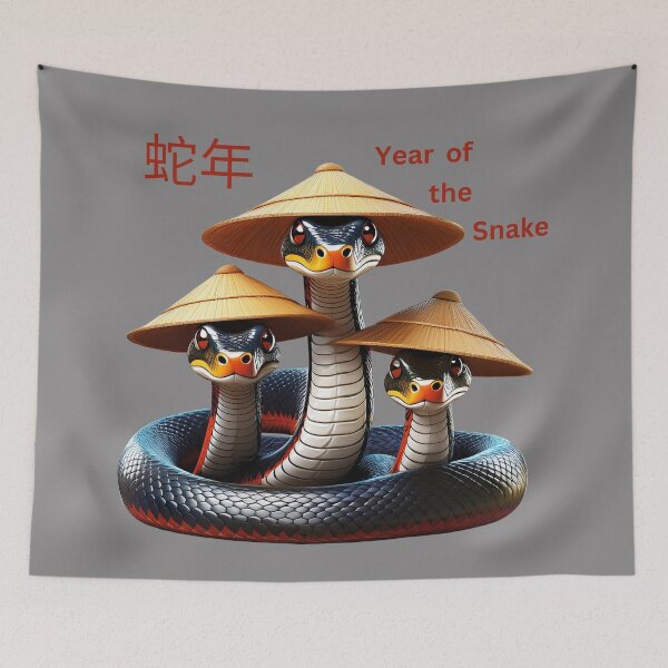 Item preview, Year of the Snake: A Celebration: A captivating image showcasing the beauty and grace of a corn snake, celebrating the Chinese New Year of the Snake. designed and sold by Grang Art Artistic Designs.