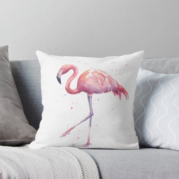 Item preview, Flamingo Watercolor Painting designed and sold by Olga Shvartsur.