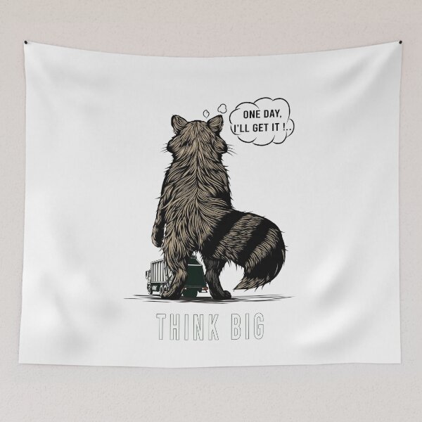 Item preview, Racon dream, One day I'll get it, Think big designed and sold by Bobraiis.
