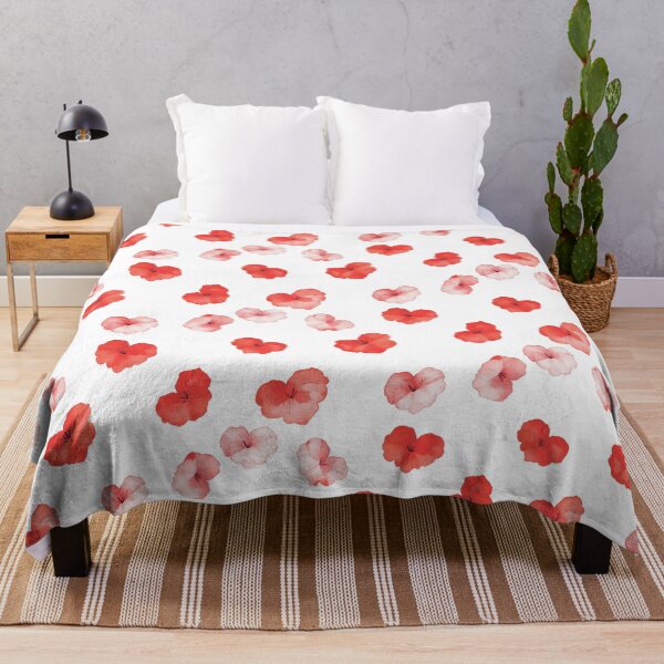 Item preview, Fiery Red Carnations and Heart Shapes Watercolor" designed and sold by LuminaFlourish.