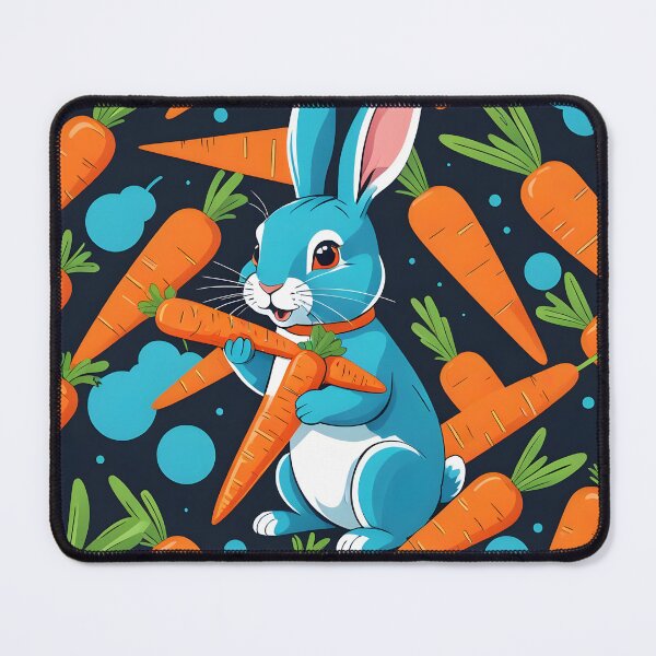 Item preview, A cute rabbit eating a carrot designed and sold by EdwardBratton.