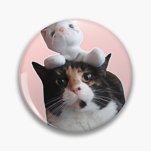 Item preview, The Cat Stack - a cat with a plush cat stacked on top of it designed and sold by Michael Stewart.