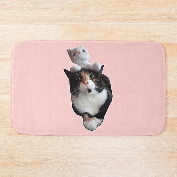 Item preview, The Cat Stack - a cat with a plush cat stacked on top of it designed and sold by Michael Stewart.