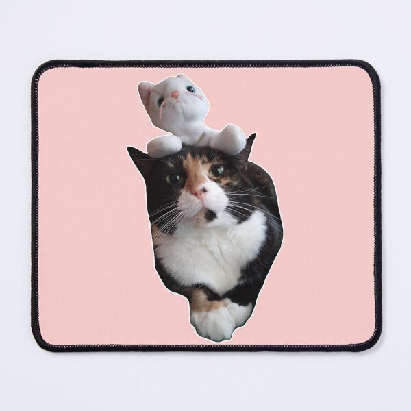 Item preview, The Cat Stack - a cat with a plush cat stacked on top of it designed and sold by Michael Stewart.