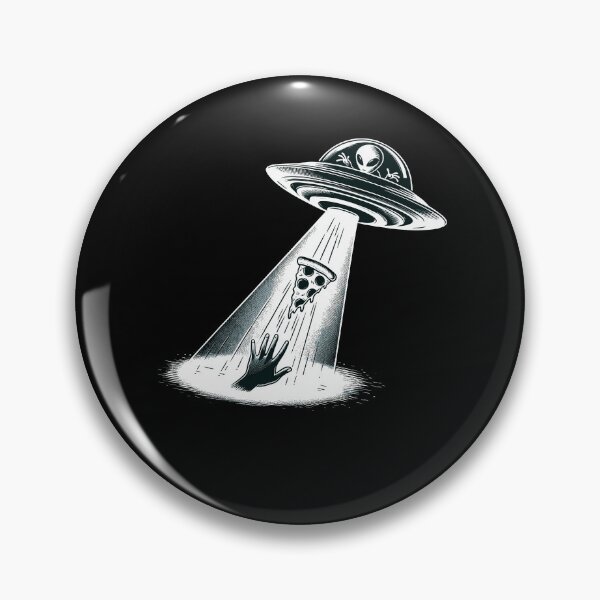 Item preview, UFO Alien Eating Pizza Abduction Funny Food Lover designed and sold by Dressed For  Duty.