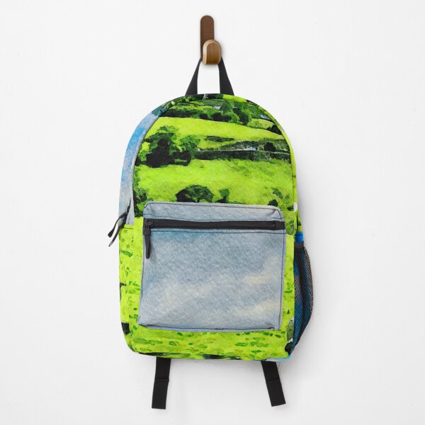 Item preview, Idyllic watercolor depiction of Lake District countryside with grazing sheep designed and sold by GestaltImagery.