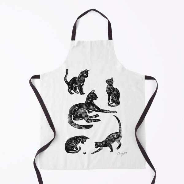 Item preview, A Family Of Black Marble kittens and mother cat designed and sold by Hillary Holt.