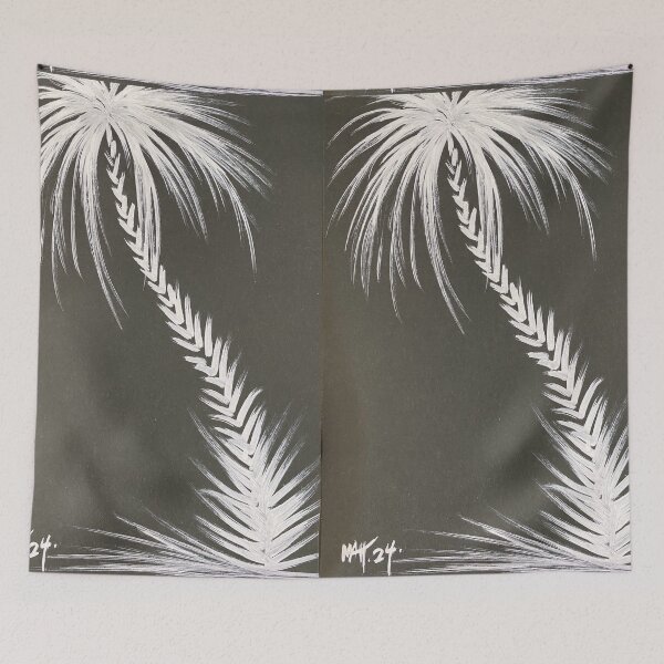 Item preview, White Palm Tree designed and sold by MatrixTattoo.