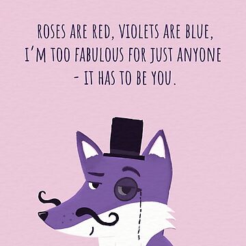 Artwork thumbnail, I’m too fabulous for just anyone - it has to be you - Valentine with Purple Fox Milord by ItsPurpleFox