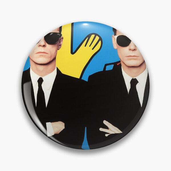 Item preview, Two men in black suits and sunglasses pose confidently against a colorful abstract background featuring bold shapes and designs designed and sold by anytka.