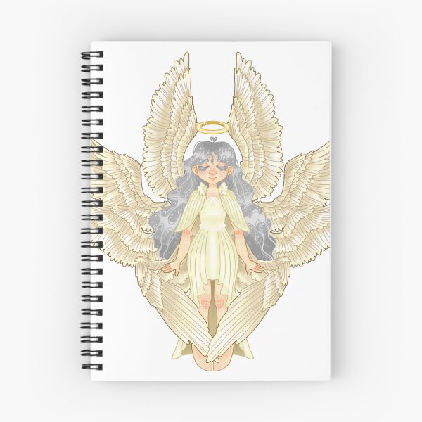 Item preview, Pale Angel With Long Wavy Gray Hair designed and sold by Rychipuff.