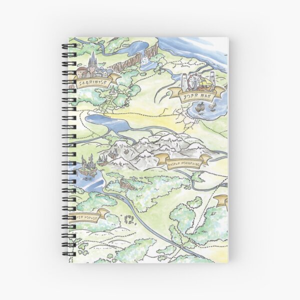 Sophie and the Fairy Cats - Map Spiral Notebook