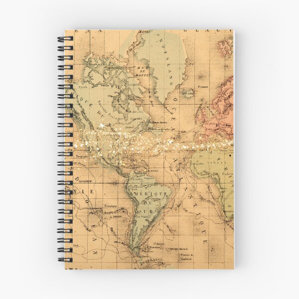 Item preview, Sepia-Toned Antique Map of the World with Overlaid Gold Dust designed and sold by CountyKent.
