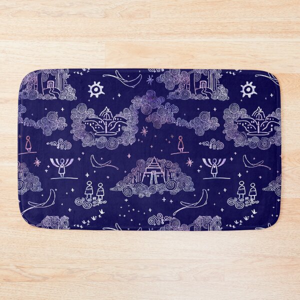 Item preview, Sky children of the light art deep purple designed and sold by Alessandro Remo Mazzoni Remotextiles.