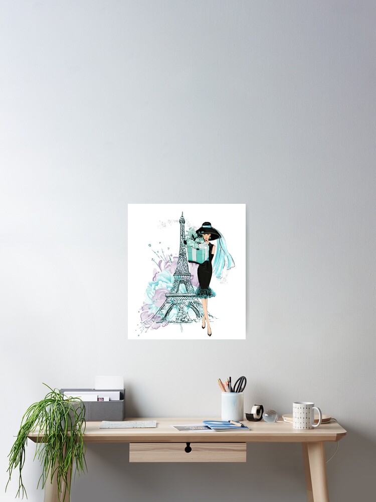  Audrey Paris Eiffel Tower Poster