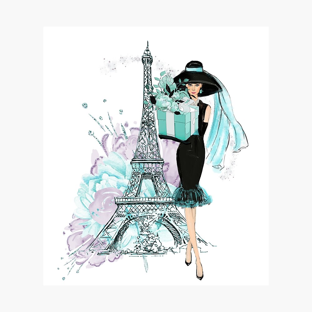  Audrey Paris Eiffel Tower Poster