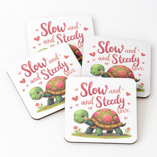 Item preview, Slow and Steady Love Cute Turtle Design designed and sold by Bulwshop.
