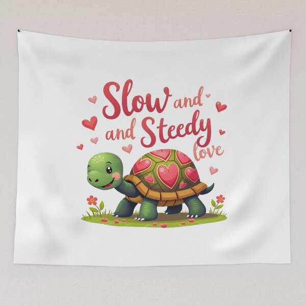 Item preview, Slow and Steady Love Cute Turtle Design designed and sold by Bulwshop.