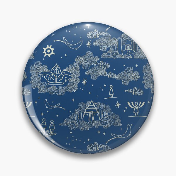 Item preview, Sky children of the light fan art blue cyan designed and sold by Alessandro Remo Mazzoni Remotextiles.