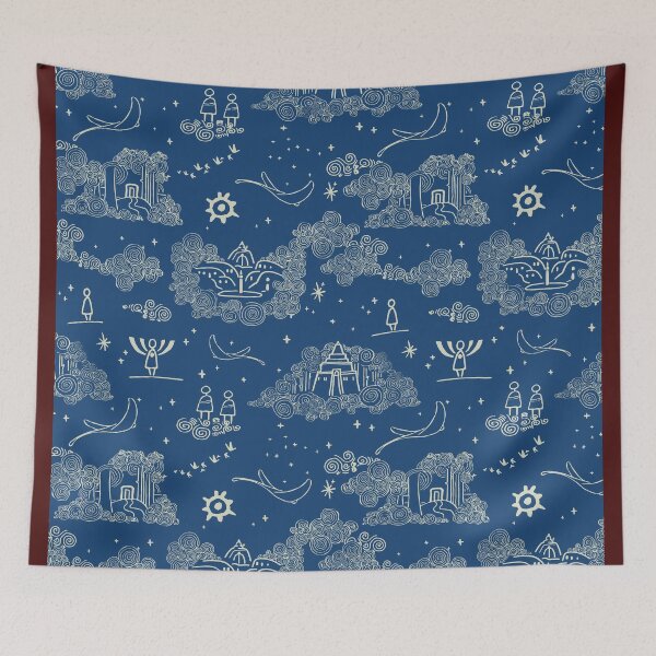 Item preview, Sky children of the light fan art blue cyan designed and sold by Alessandro Remo Mazzoni Remotextiles.