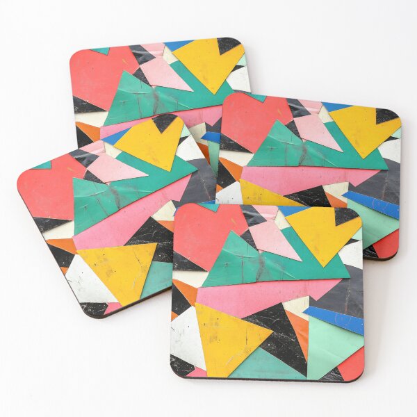 Item preview, Colorful abstract shapes on a wall designed and sold by anytka.