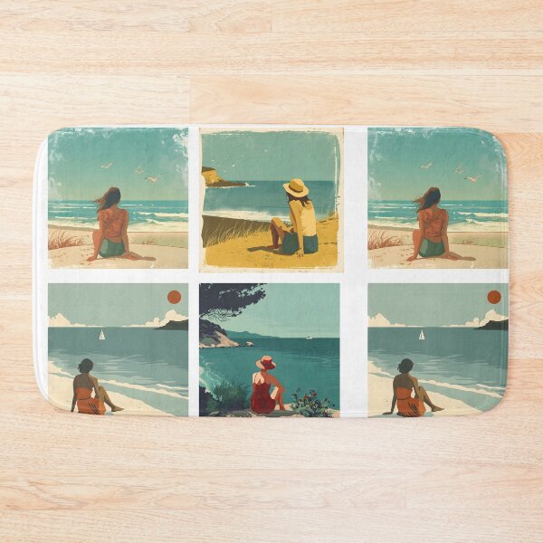 Item preview, Woman on the beach looking into distance stickers designed and sold by Wildflow Creations.