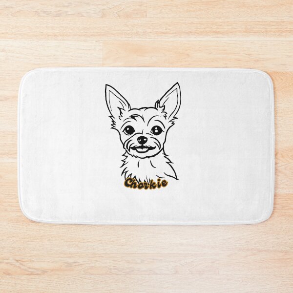 Item preview, Spunky Chorkie Portrait in Black and White designed and sold by Paws and Ink Art.