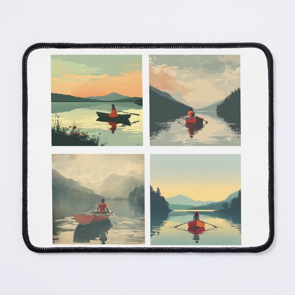 Item preview, Just me, my boat and my lake - stickers designed and sold by Wildflow Creations.