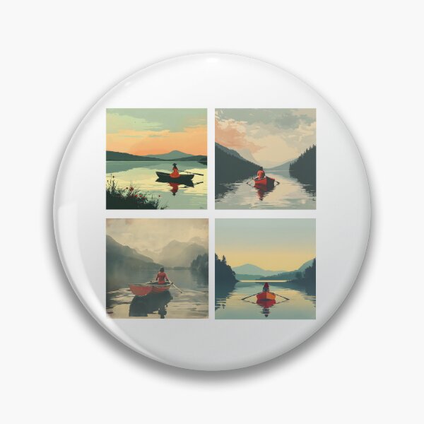 Item preview, Just me, my boat and my lake -  stickers designed and sold by Wildflow Creations.