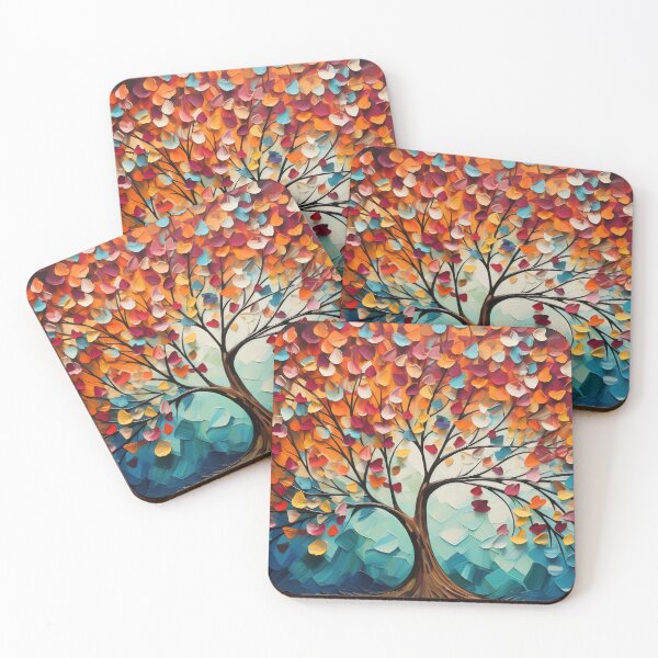 Item preview, Vibrant tree with colorful leaves designed and sold by anytka.