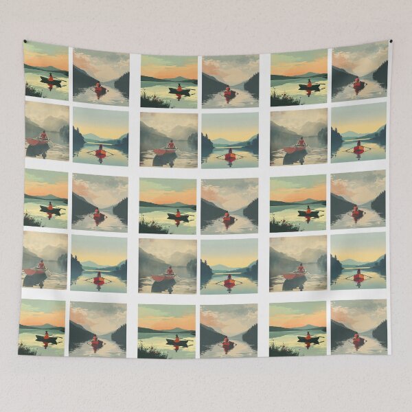 Item preview, Just me, my boat and my lake -  stickers designed and sold by Wildflow Creations.