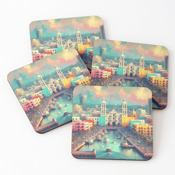 Item preview, Puerto de Veracruz Modern Print designed and sold by dulceguavashop.