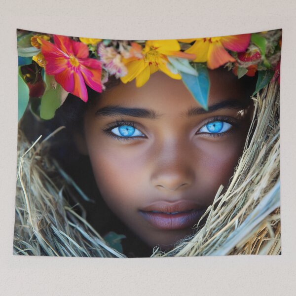 Item preview, Child with striking blue eyes designed and sold by anytka.