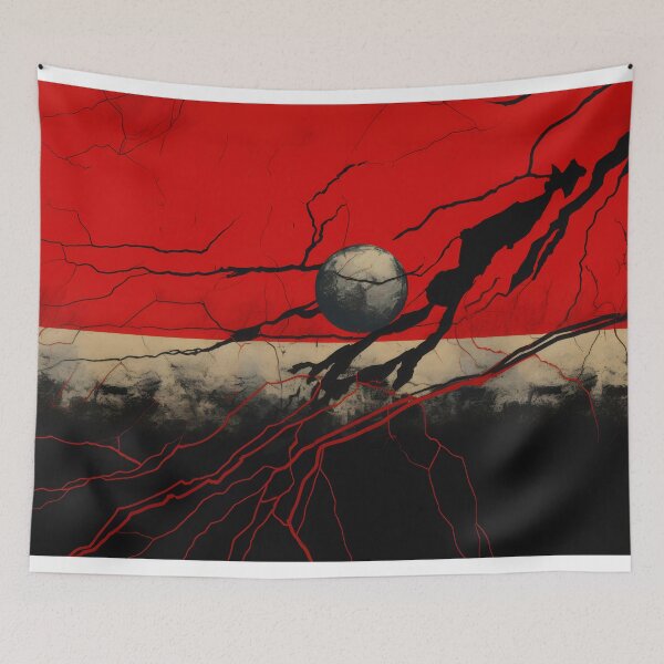 Item preview, Crimson Fracture Abstract designed and sold by anytka.