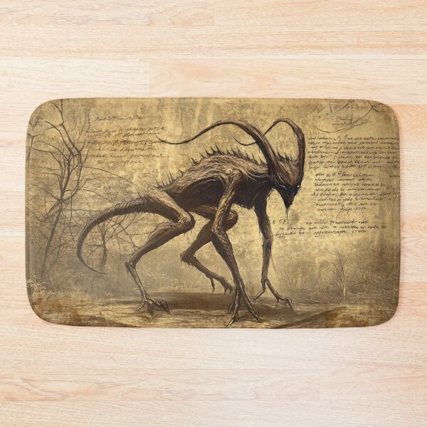 Item preview, Chupacabra Cryptid Creature SCP Infographic Notes Bestiary designed and sold by Nightarcade.