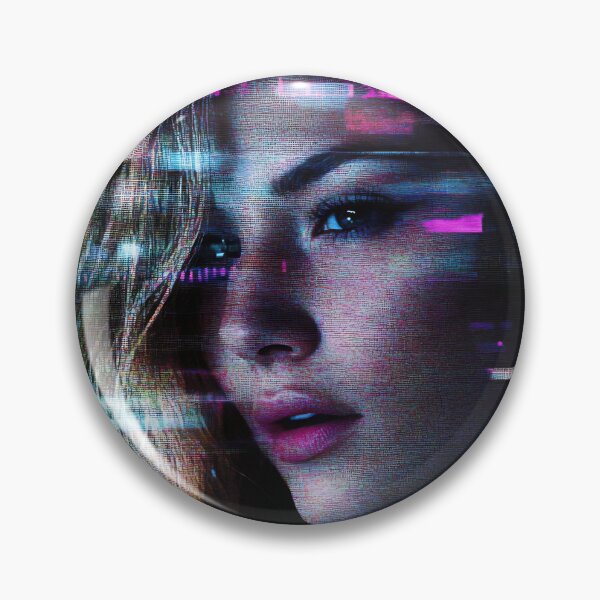 Item preview, Female portrait with digital effects designed and sold by anytka.