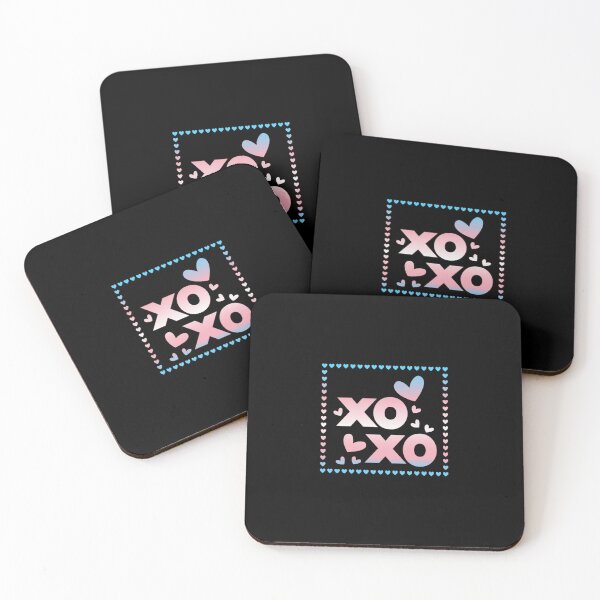 Item preview, Valentines XOXO Hearts, Transexual pride flag graphic, xoxo and hearts Graphic, love, xoxo, hearts, 14th February, Valentines Day, designed and sold by PrideBeProud.