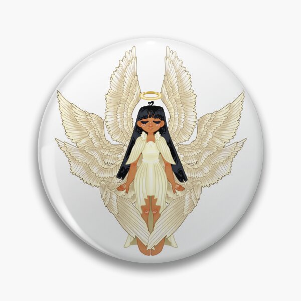 Item preview, Tan Angel With Long Straight Black Hair designed and sold by Rychipuff.
