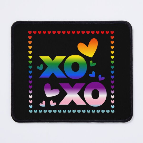 Item preview, Valentines XOXO Hearts, Progress pride flag graphic, xoxo and hearts Graphic, love, xoxo, hearts, 14th February, Valentines Day, designed and sold by PrideBeProud.