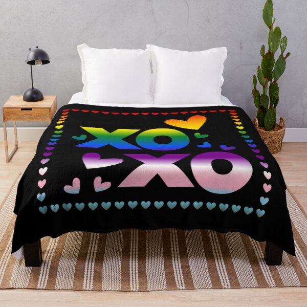 Item preview, Valentines XOXO Hearts, Progress pride flag graphic, xoxo and hearts Graphic, love, xoxo, hearts, 14th February, Valentines Day, designed and sold by PrideBeProud.